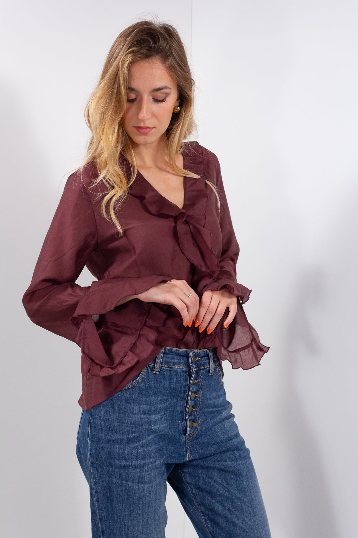 CAMICIA JABOT LYOCELL