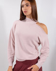 MAGLIA LUPETTO CUT OUT MICROPAILLETTES