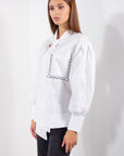 CAMICIA TASCHINO RICAMO