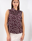 MAGLIA SMANICATA POIS