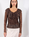 MAGLIA VOULANT TULLE MACULATO