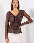 MAGLIA VOULANT TULLE MACULATO