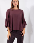 CAMICIA MANICA FARFALLA