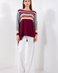 MAGLIA OVER PUNTE RIGHE