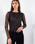 MAGLIA TULLE TRASPARENTE