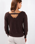 MAGLIA V SCHIENA MICROPAILLETTES