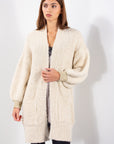 CARDIGAN BOUCLE' BORDI LUREX