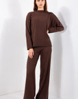 PANTALONE FLARE IN MAGLIA