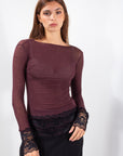 MAGLIA MISTO CASHMERE + PIZZO