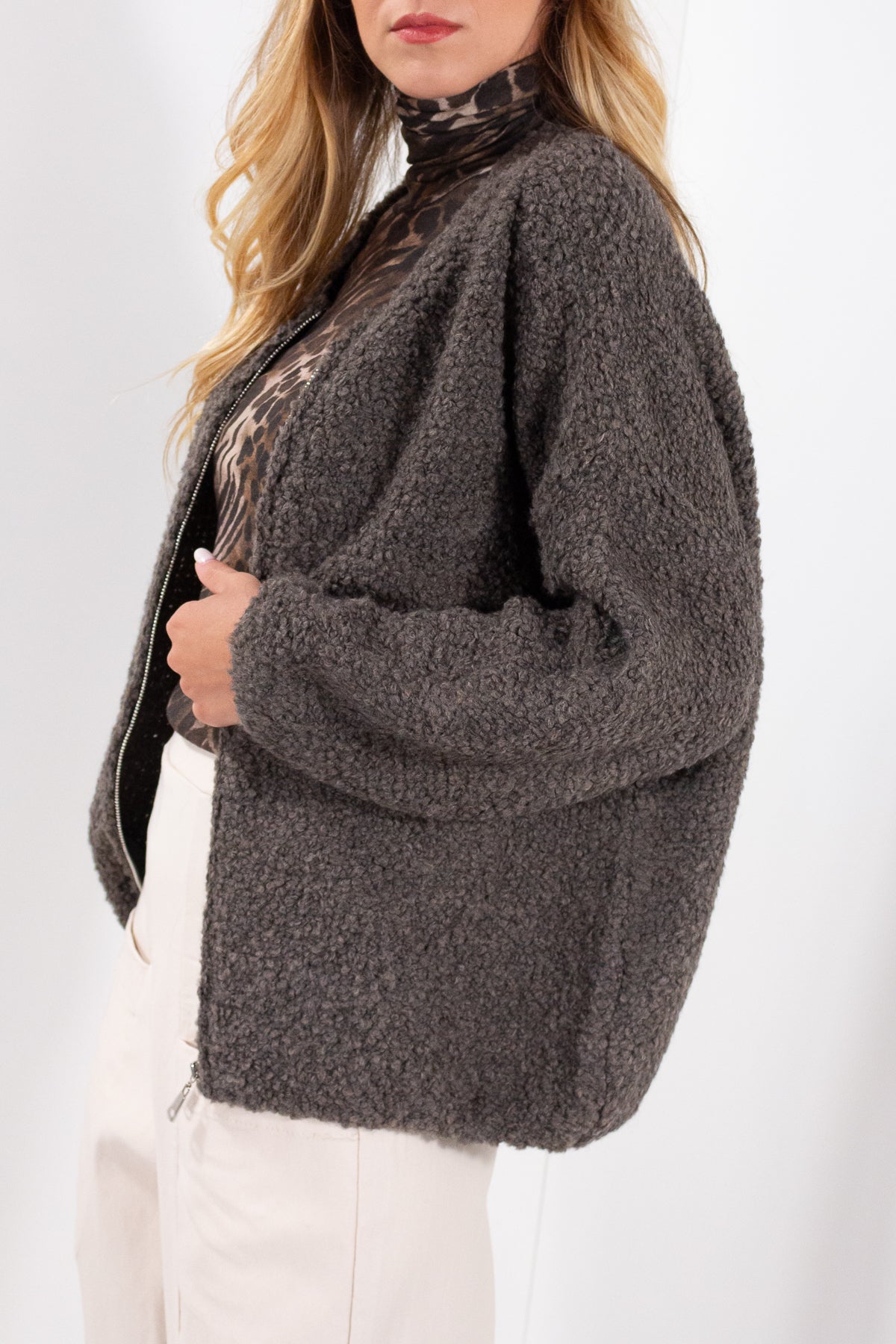 GIUBBINO ZIP BOUCLE&#39;