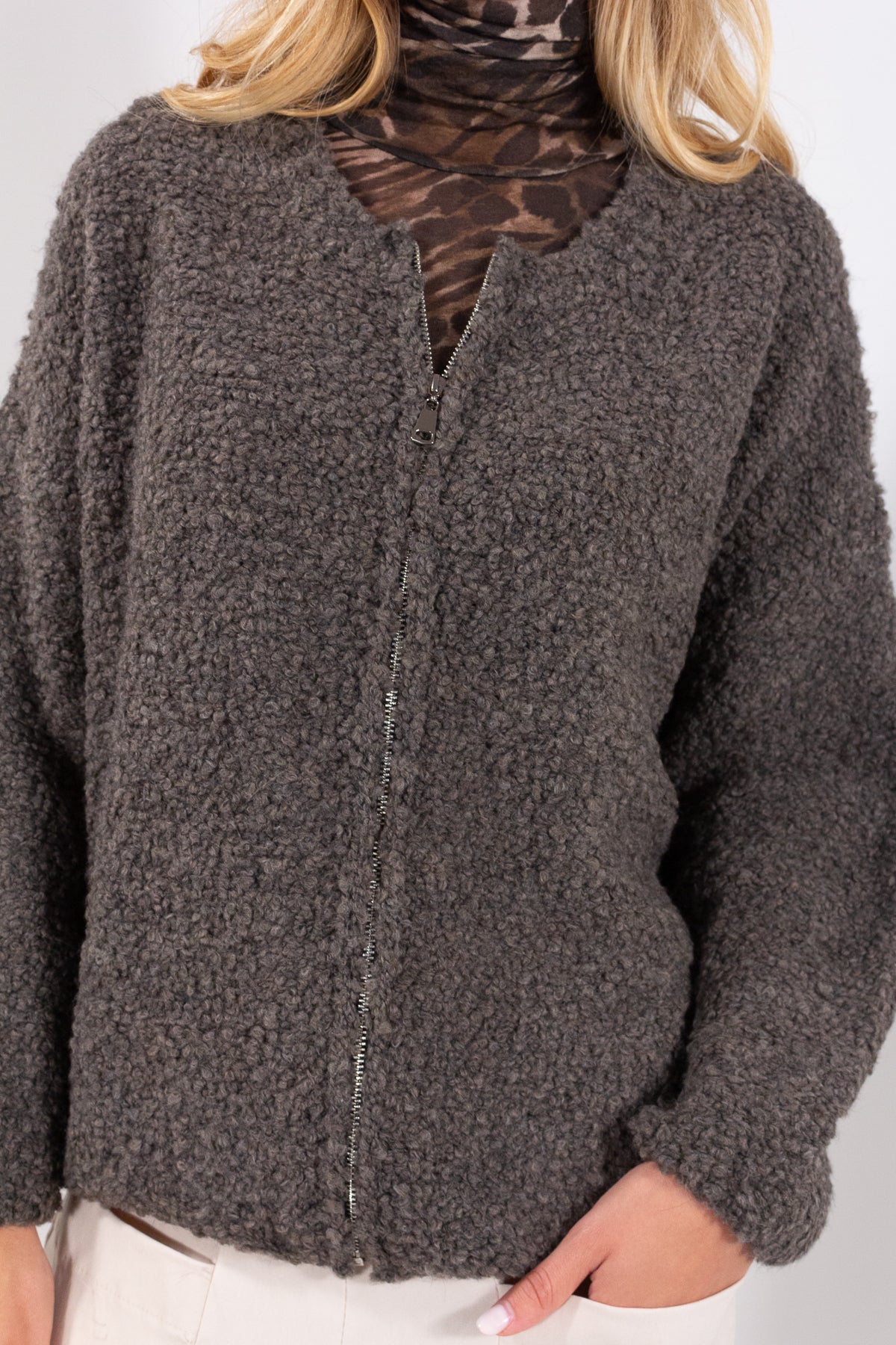 GIUBBINO ZIP BOUCLE&#39;