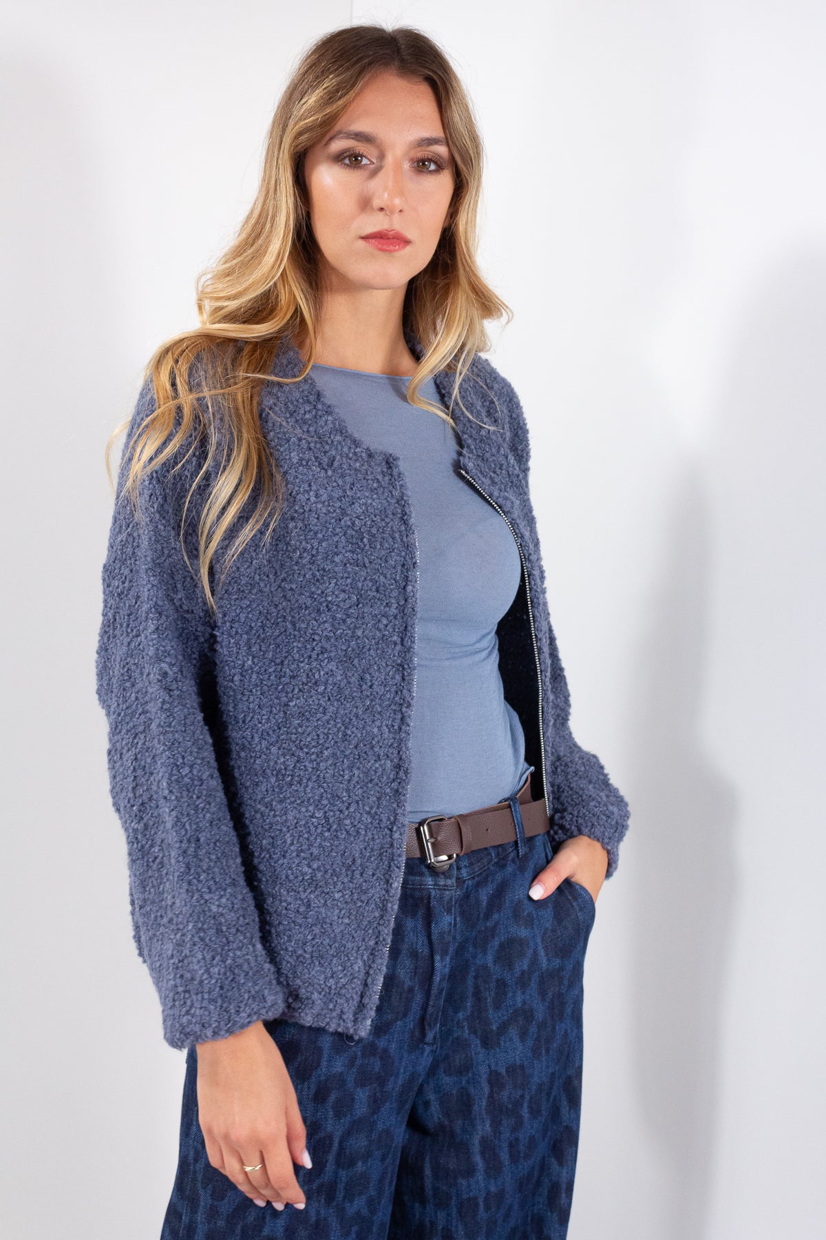 GIUBBINO ZIP BOUCLE&#39;