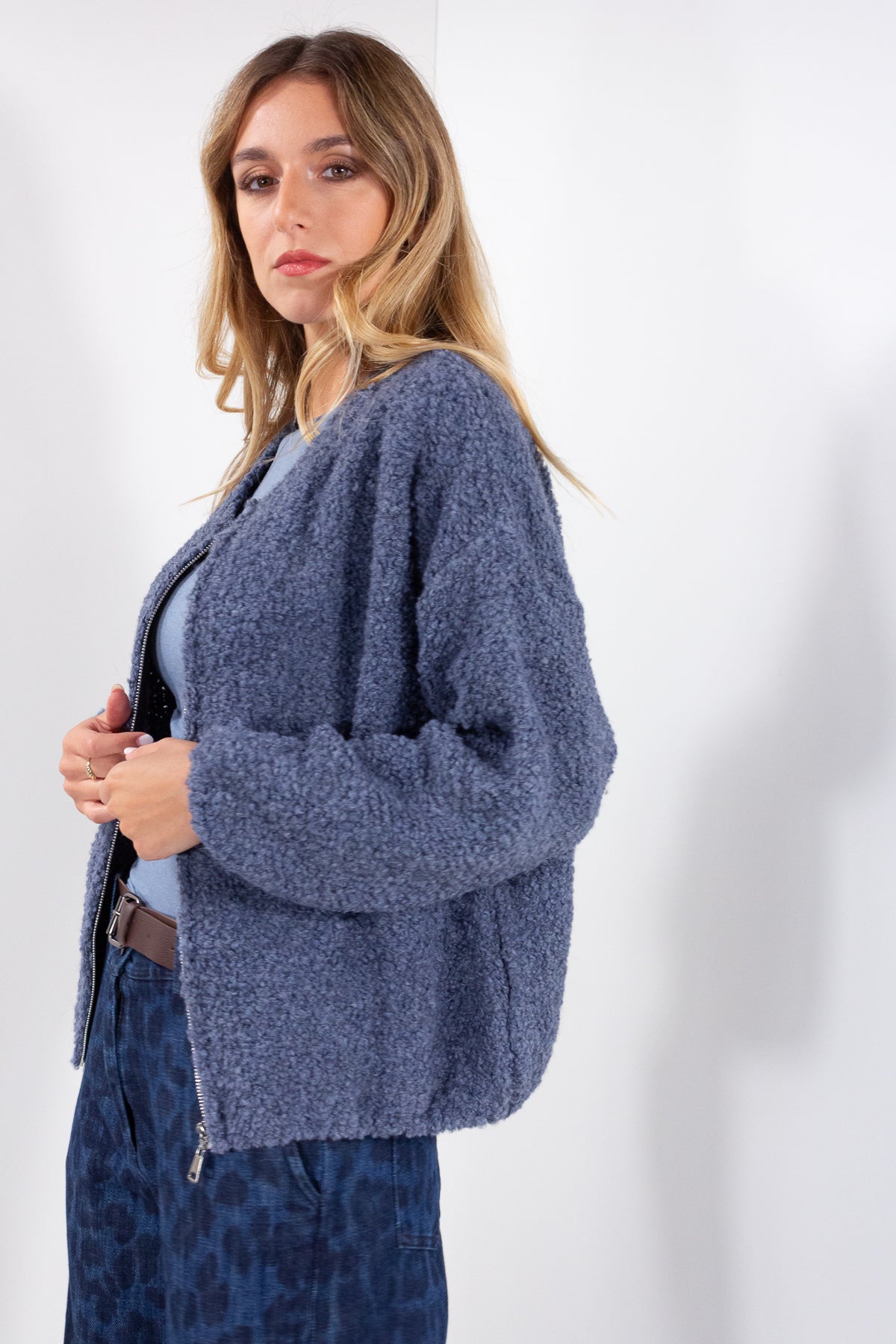 GIUBBINO ZIP BOUCLE&#39;