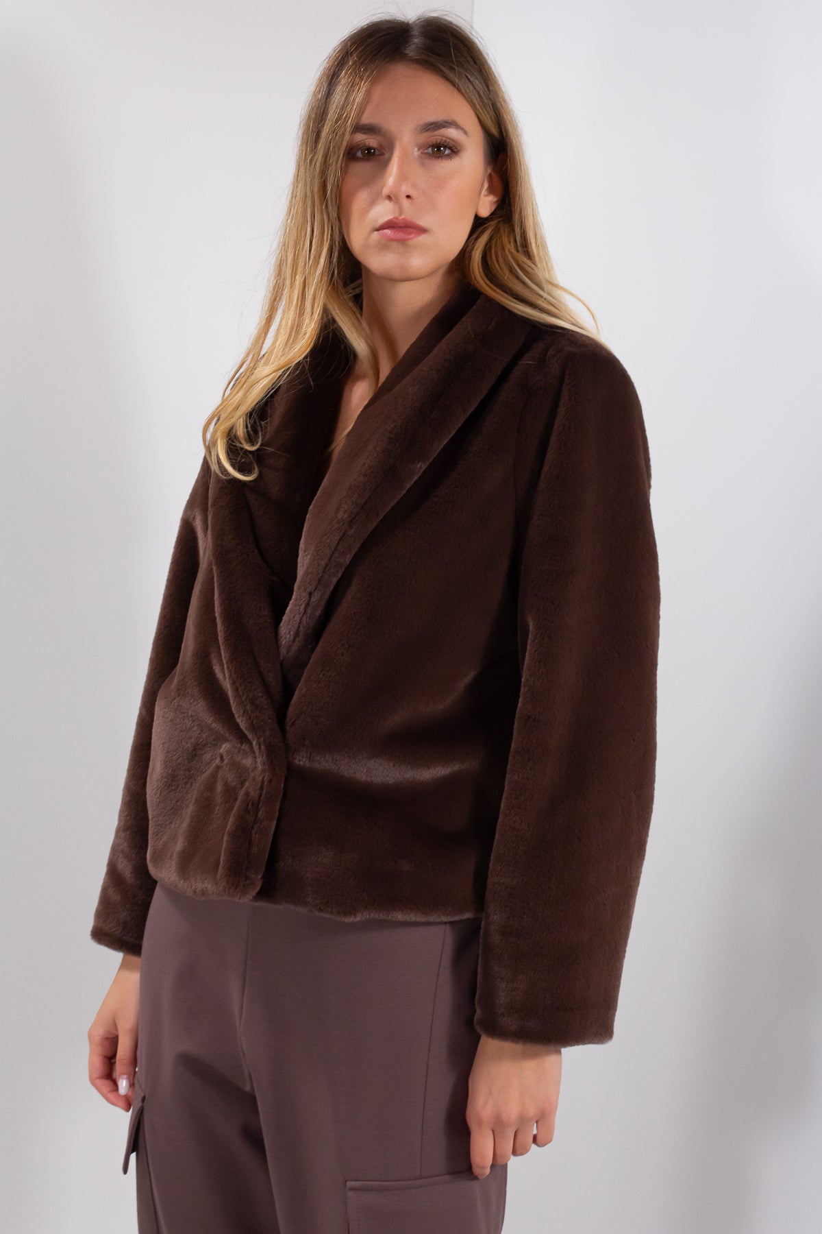 GIACCA PELLICCIA ECO CASTORO**