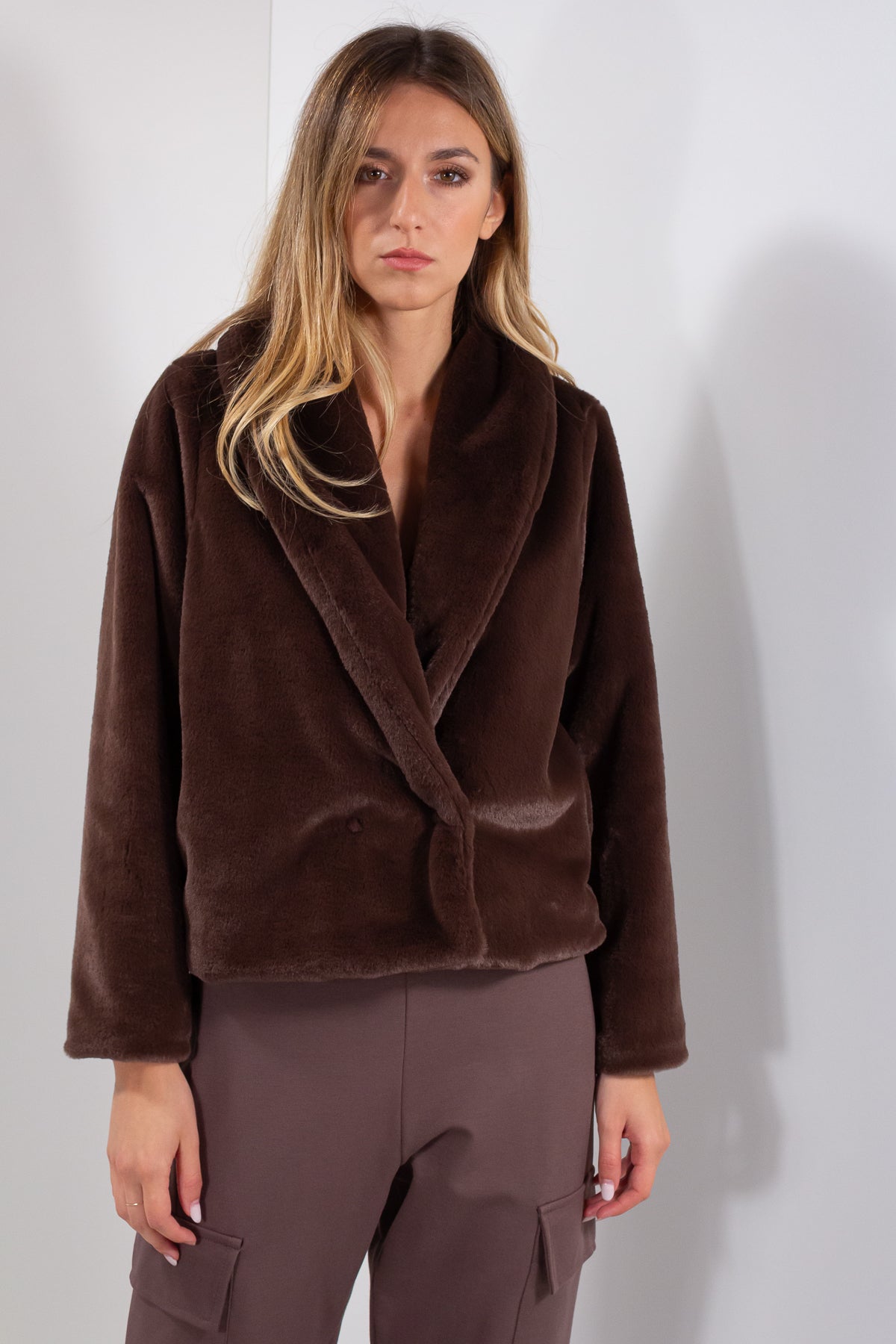 GIACCA PELLICCIA ECO CASTORO**