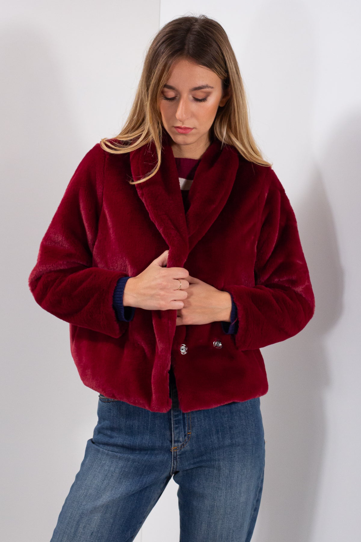 GIACCA PELLICCIA ECO CASTORO**