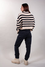 MAGLIA CROPPED RIGATA
