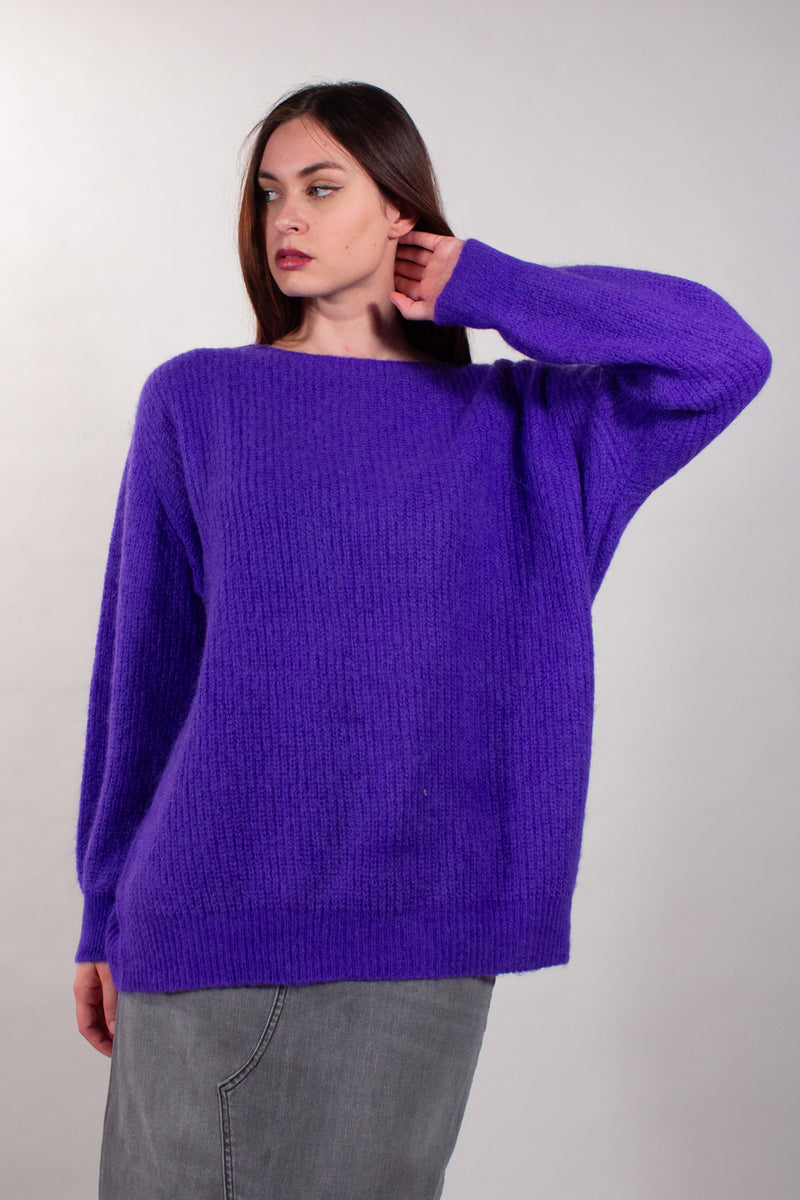 MAGLIA RASATA OVER MOHAIR