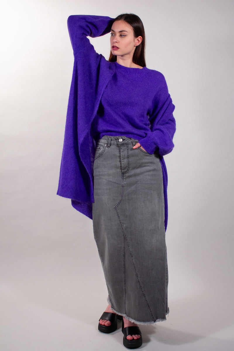 CARDIGAN RASATO MOHAIR