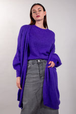CARDIGAN RASATO MOHAIR