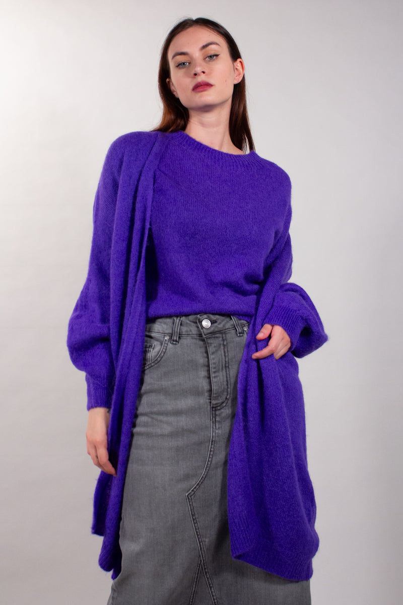 CARDIGAN RASATO MOHAIR