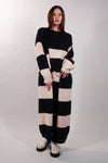 CARDIGAN MAXI RIGHE