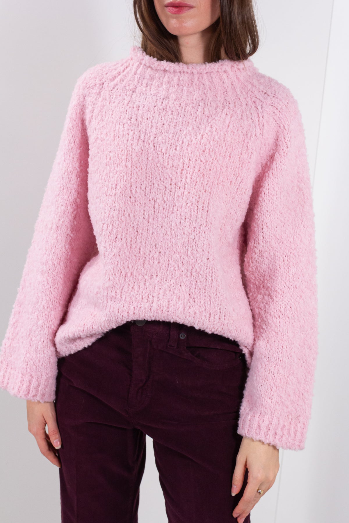 MAGLIA GIROCOLLO BOUCLE&#39;