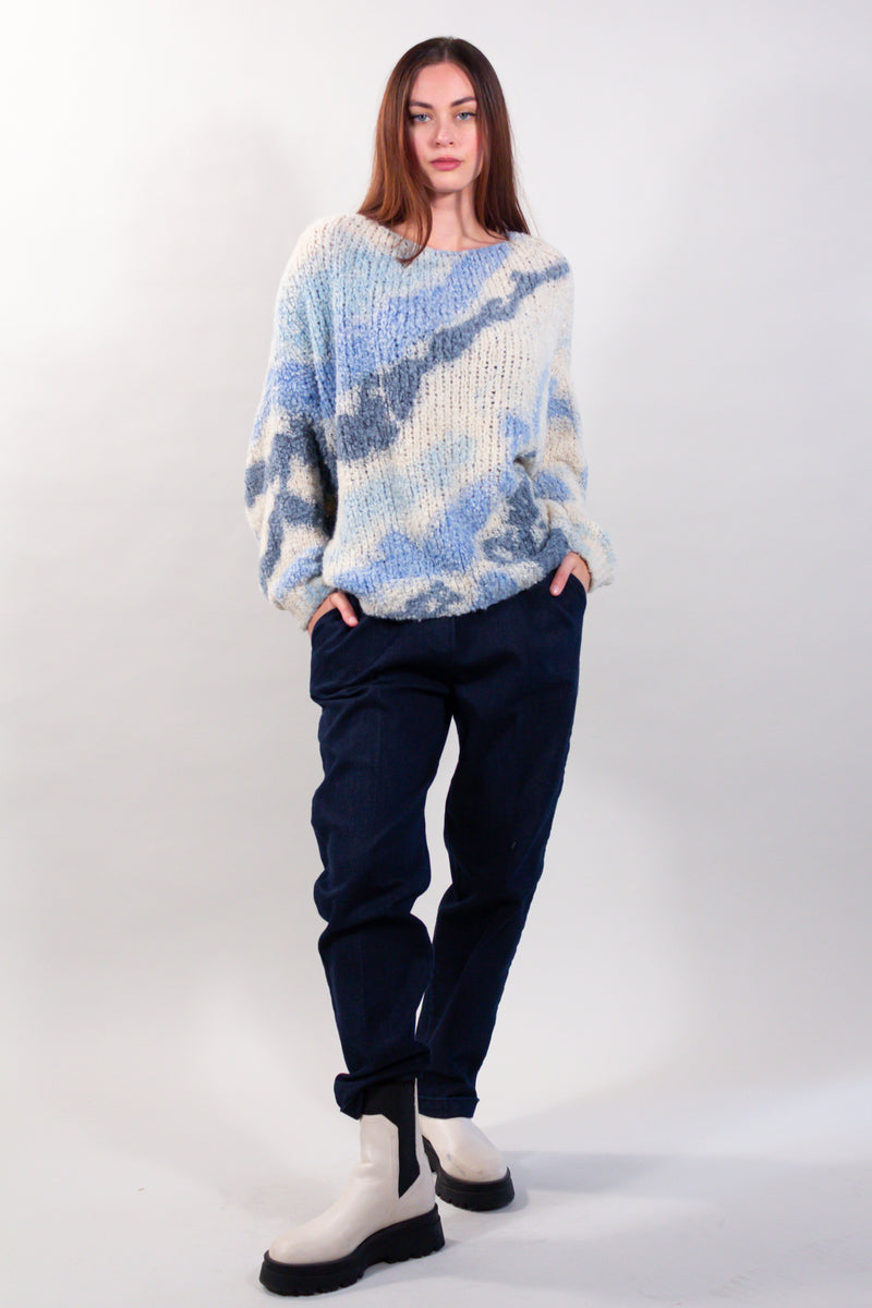 MAGLIA BOUCLE' TIE DYE