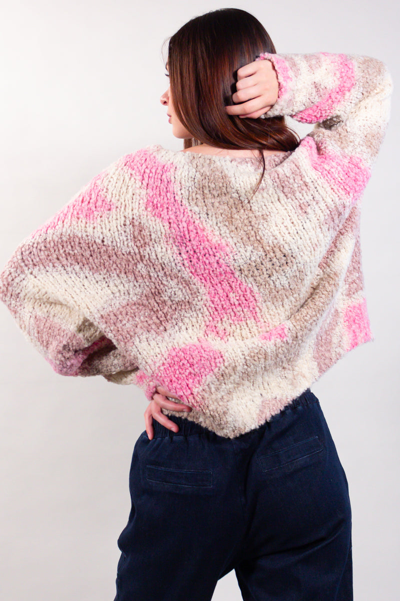 MAGLIA BOUCLE' TIE DYE