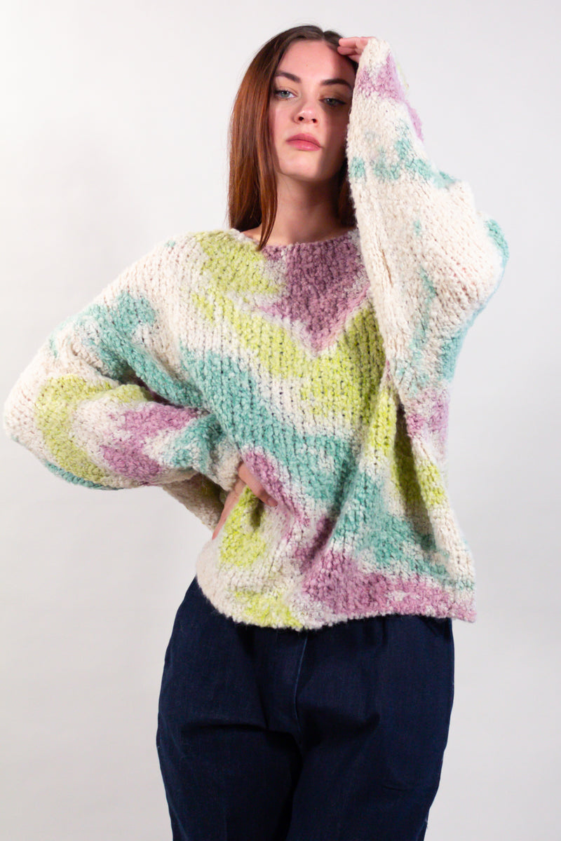 MAGLIA BOUCLE' TIE DYE