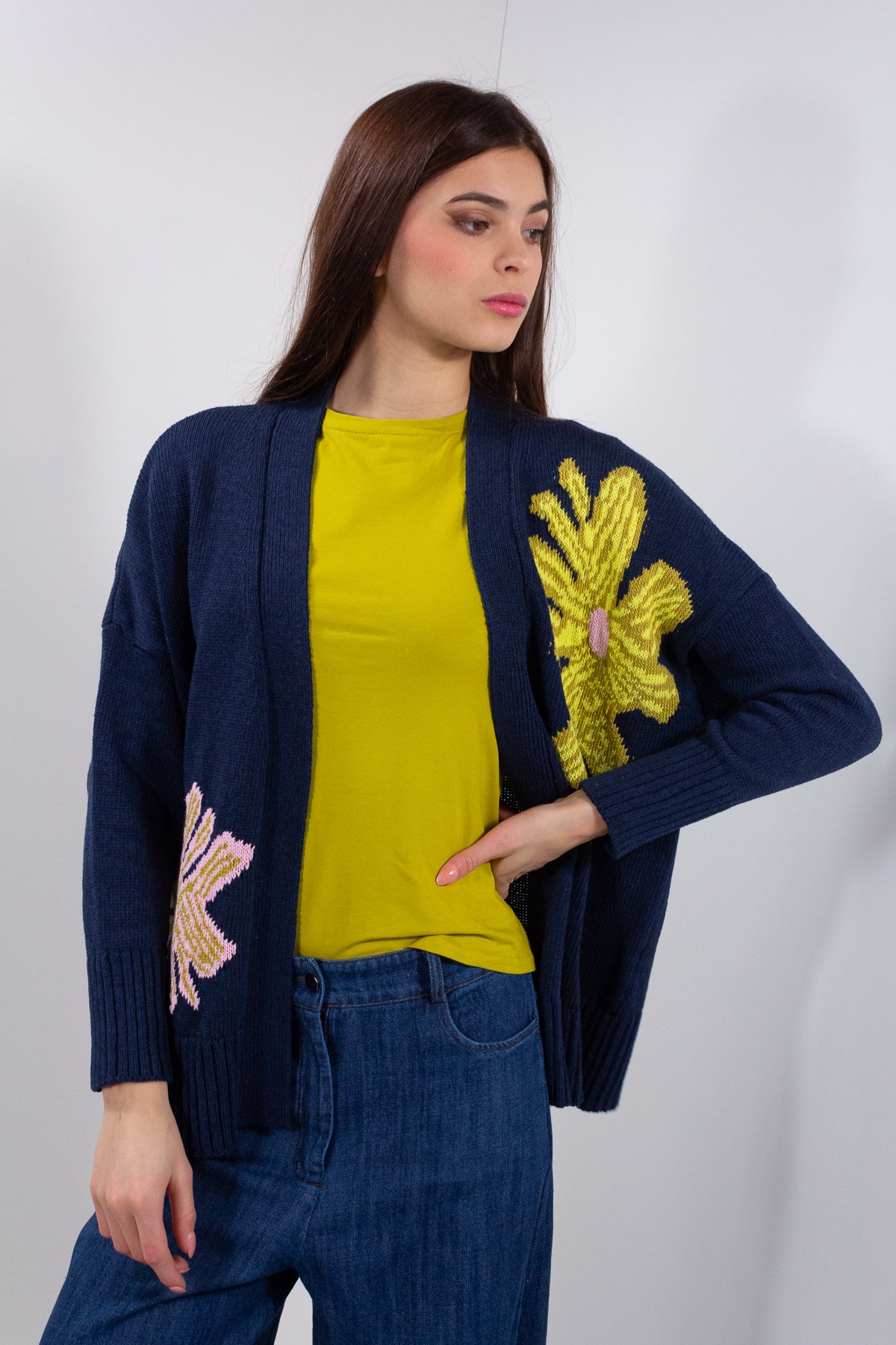 CARDIGAN FIORI COLORATI