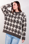 MAGLIA BOUCLE' PIED DE POULE