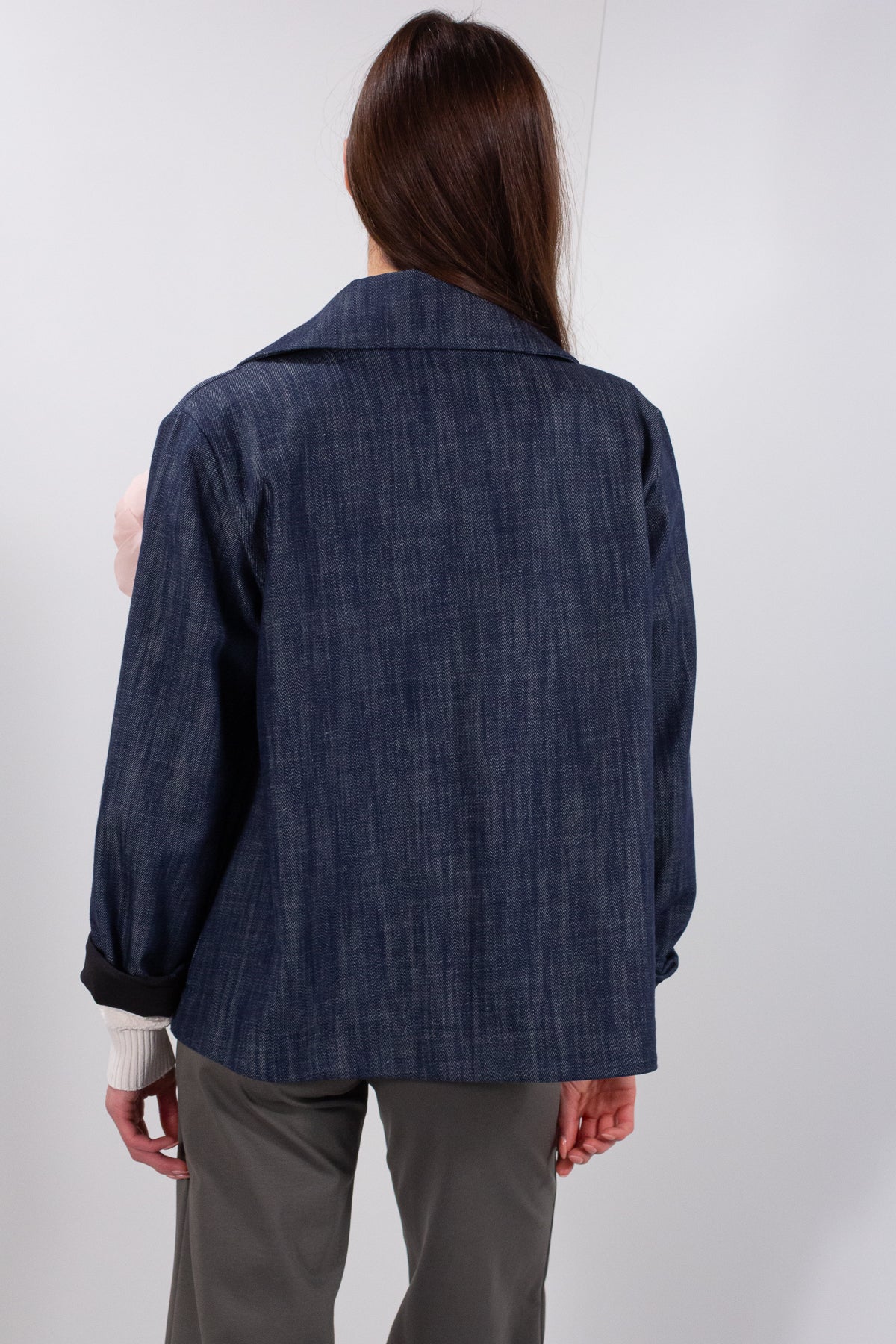 DOUBLE BREASTED JEANS JACKET