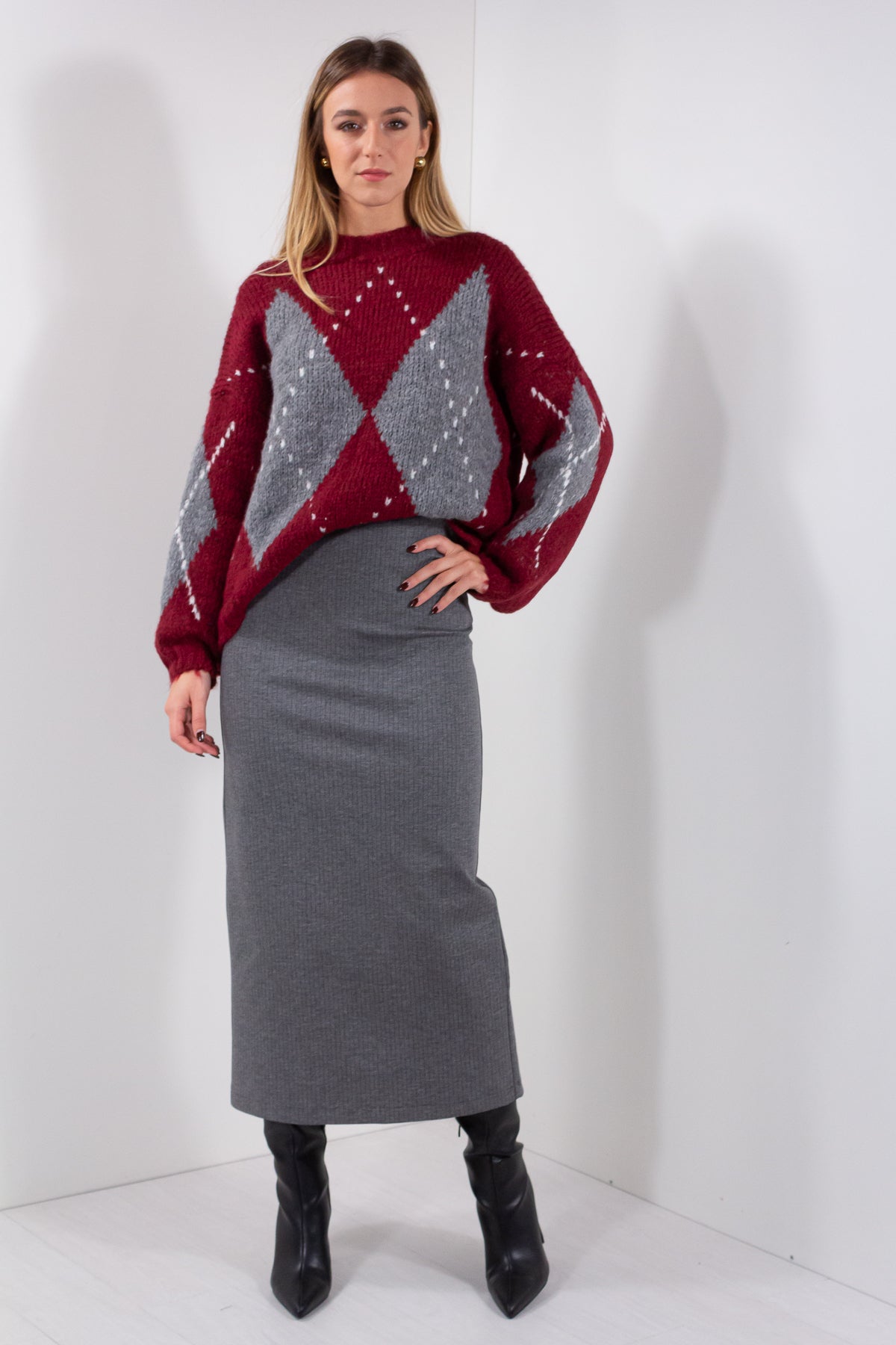 MAGLIA BOUCLE&#39; LOSANGHE