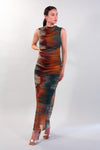 ABITO DRAPPEGGIO TIE DYE