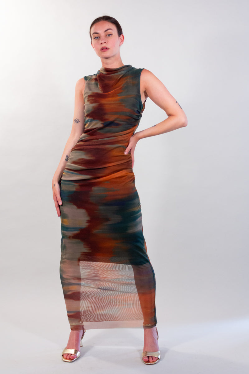 ABITO DRAPPEGGIO TIE DYE