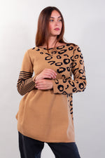 MAGLIA LUNGA MACULATA + RIGA