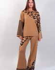 SPOTTED PALAZZO PANTS