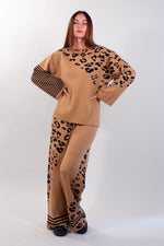 MAGLIA MIDI MACULATA + RIGHE