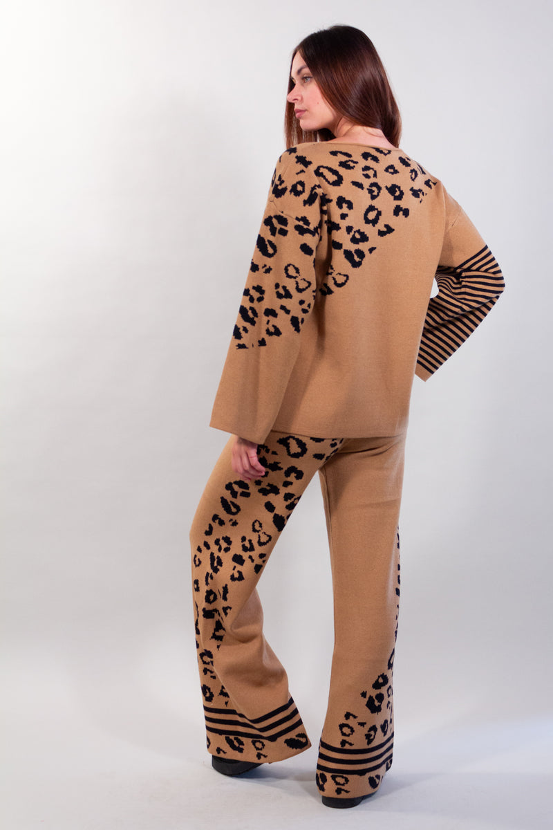 PANTALONE PALAZZO MACULATO