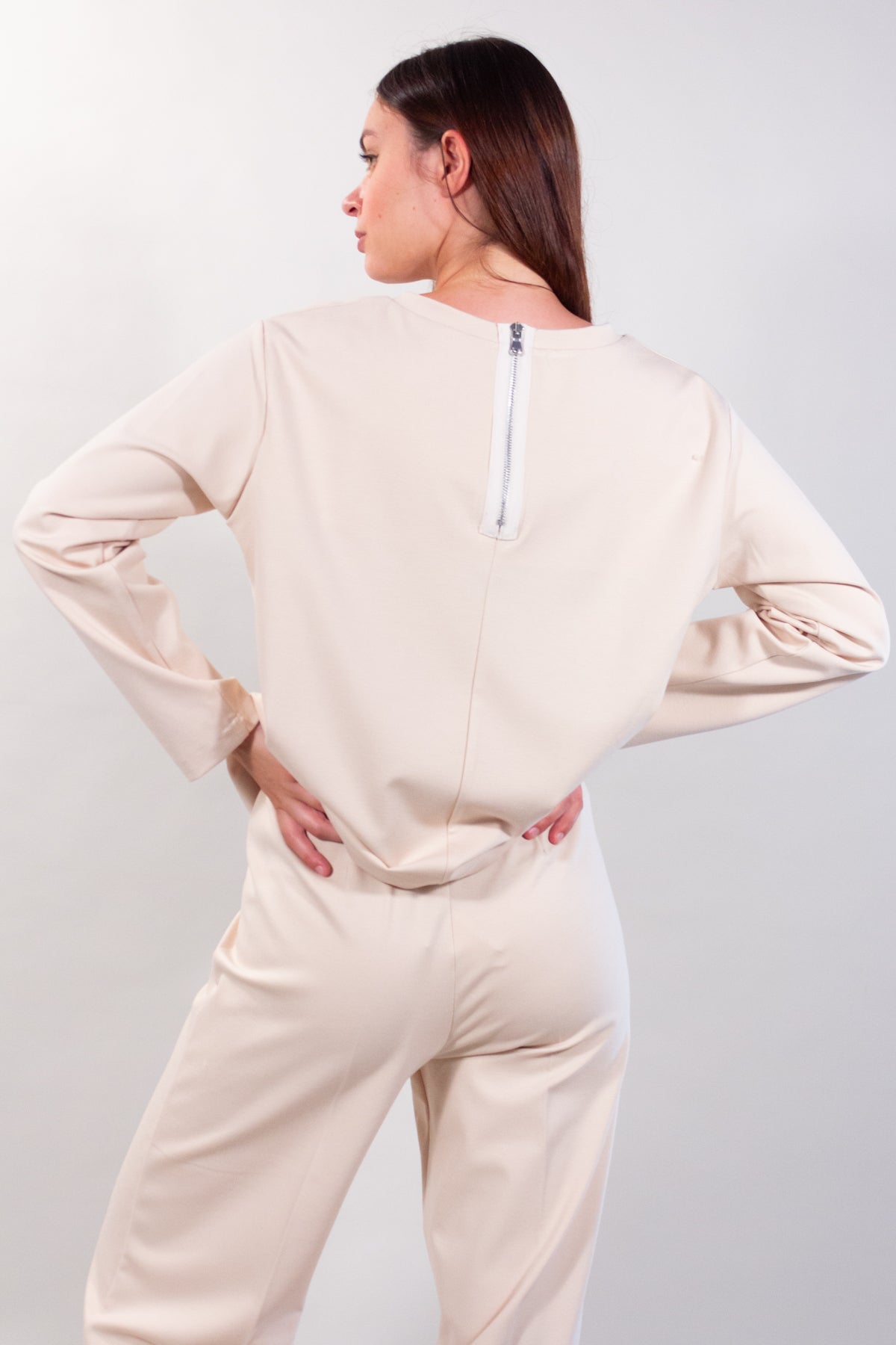 MILAN STITCH ZIP SWEATER