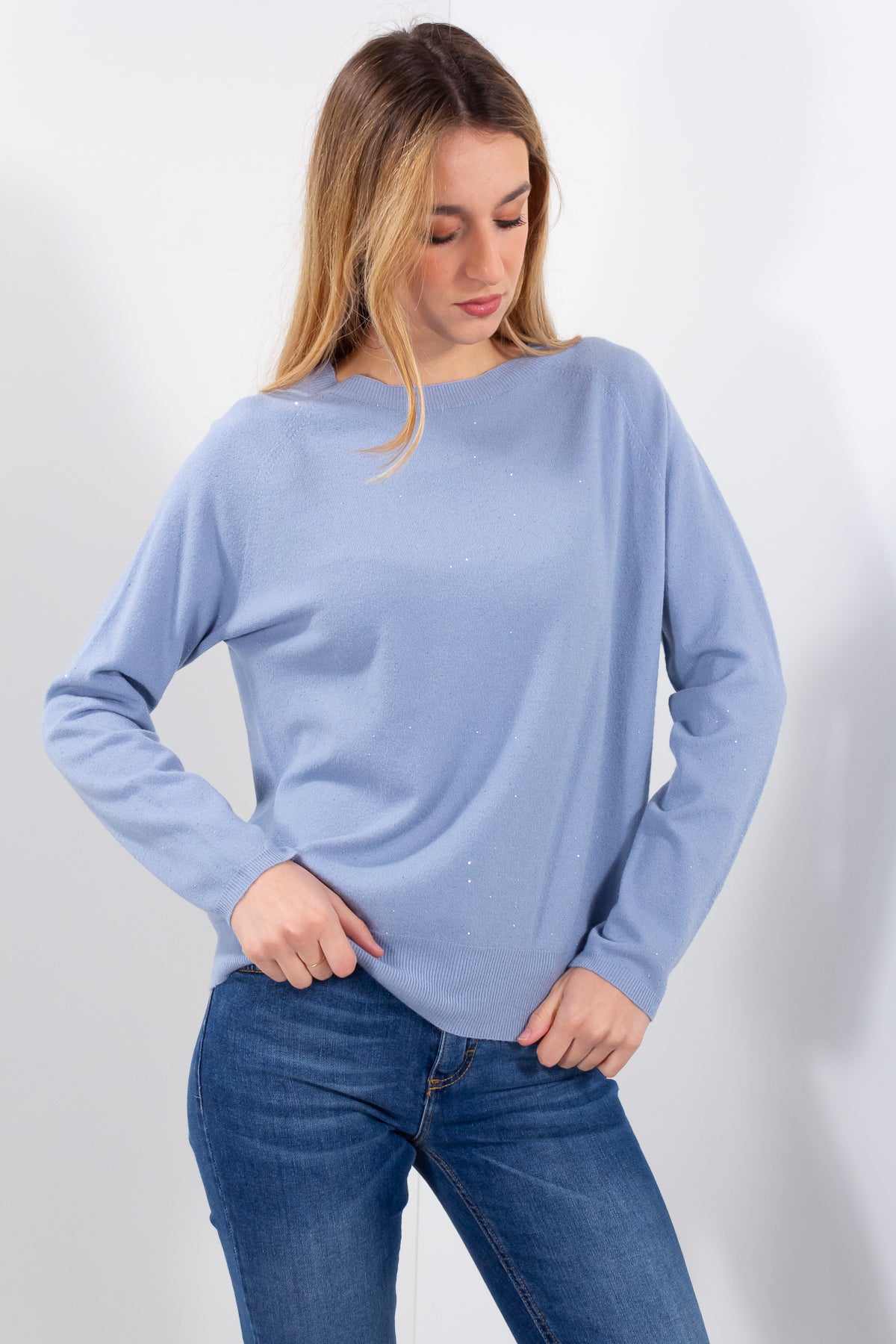 MAGLIA SCATOLA MICROPAILLETTES*