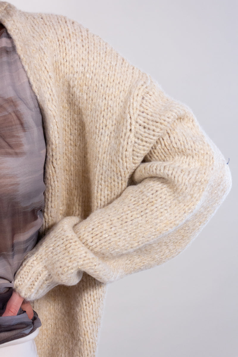 CARDIGAN LUREX