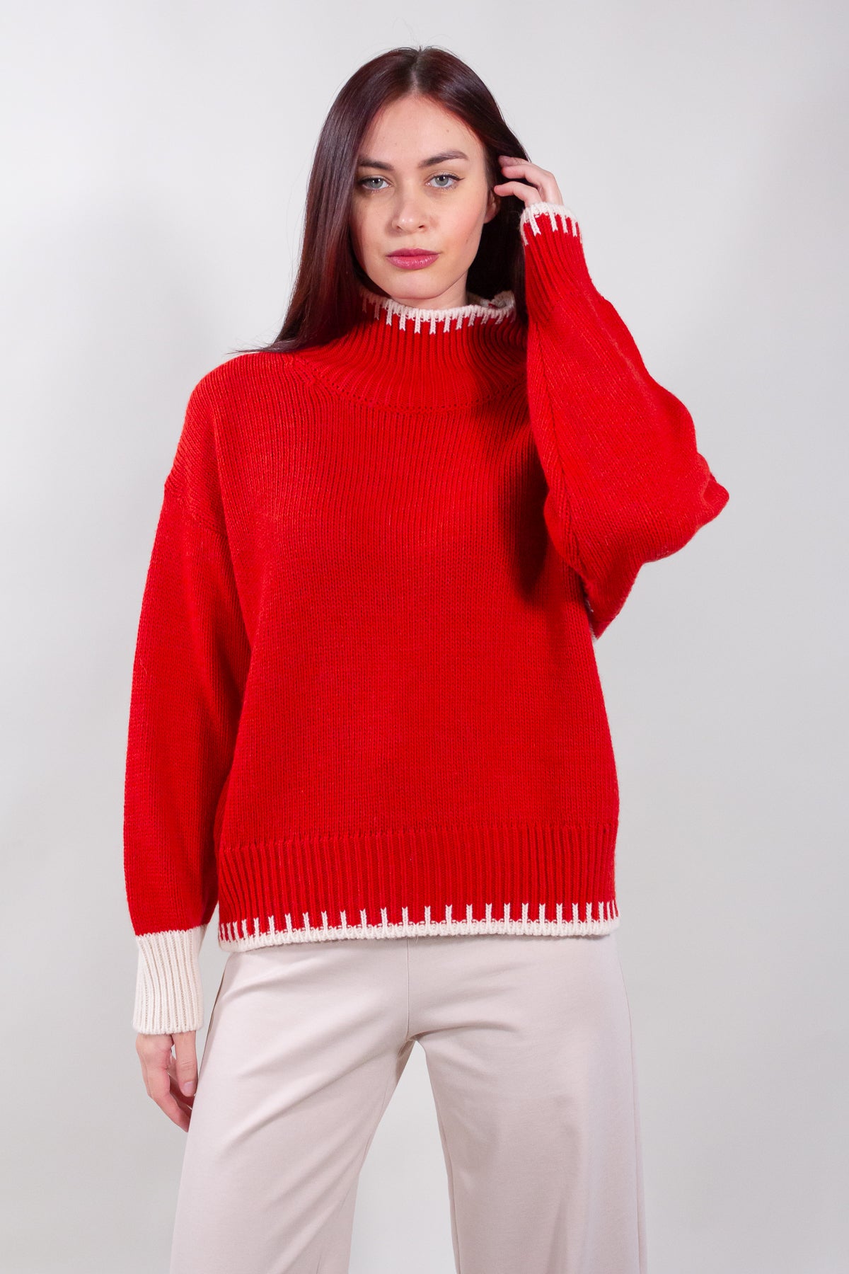 MAGLIA RIGATA PUNTO CAVALLO