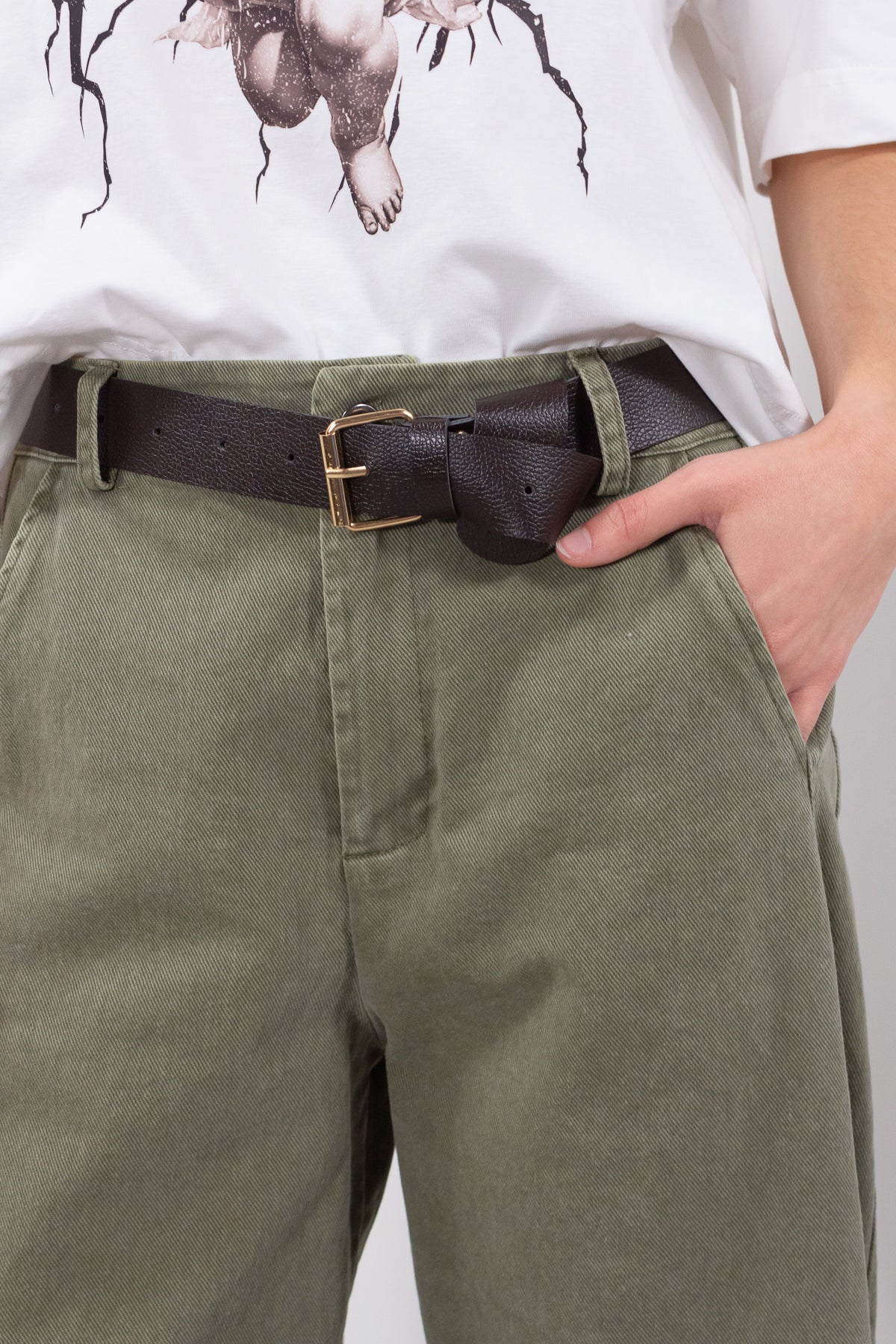 PANTALONE MOMFIT GABARDINA