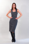 ABITO MIDI SCOLLO CUORE