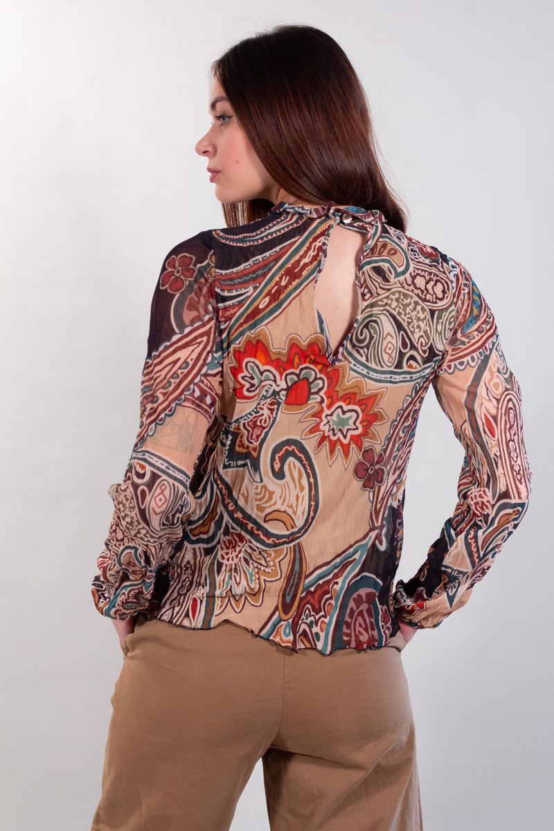 MAGLIA TULLE ARRICCIO