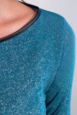 MAGLIA SLIM LUREX + ECOPELLE