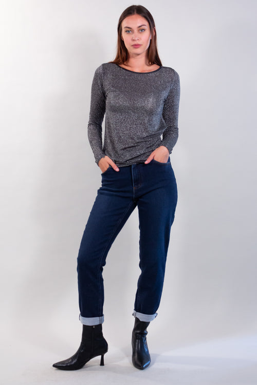 JEANS SKINNY ELASTICO EFFETTO FELPA