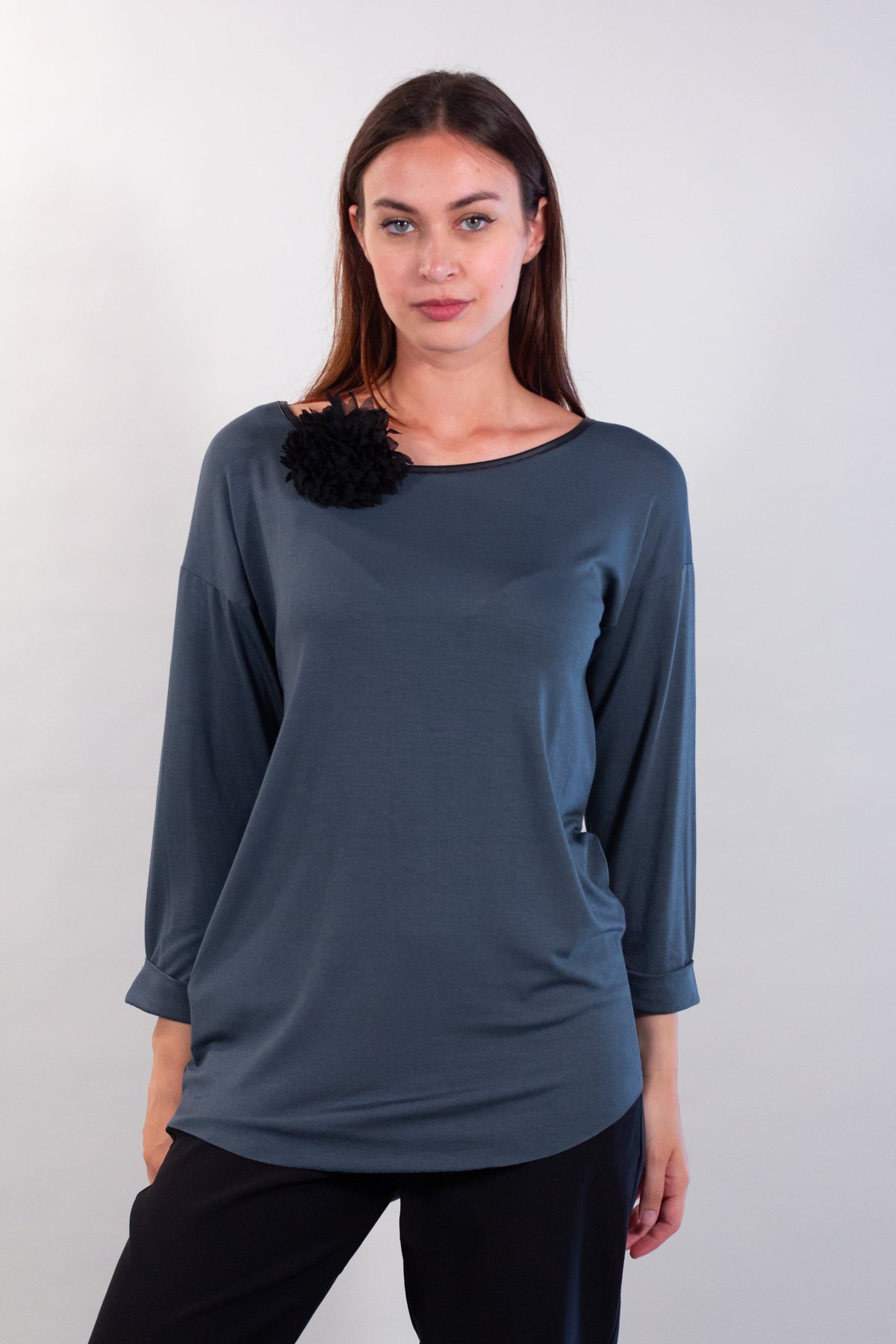 ECO EDGE SWEATER + BROOCH
